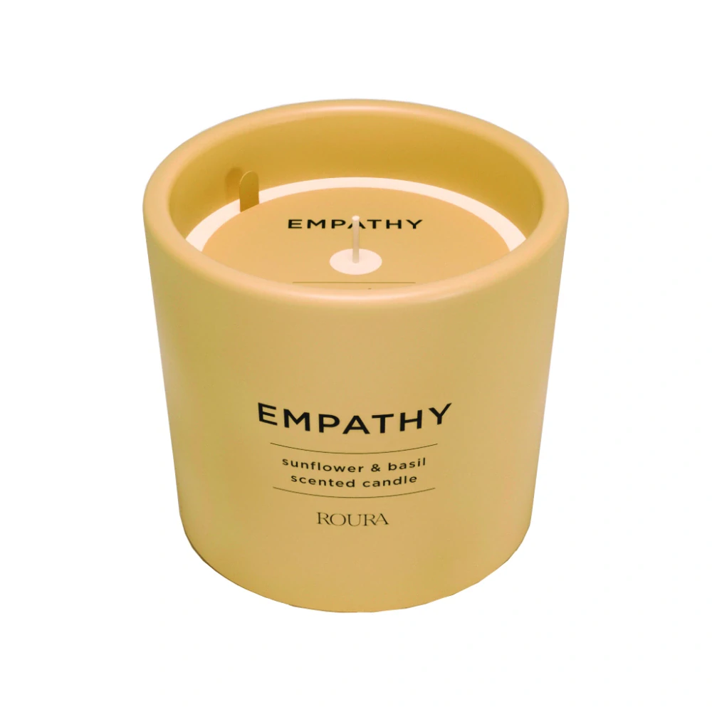 ROURA vonná svíčka Empathy - Sunflower & Basil 250 g