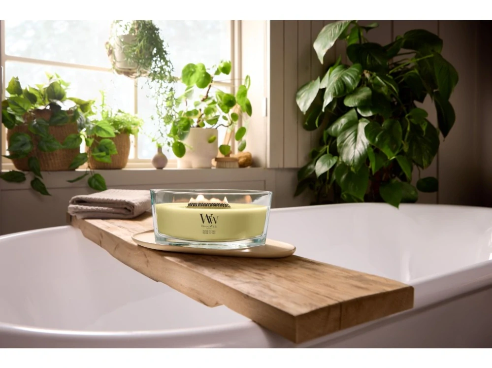 WoodWick vonná svíčka loď Yuzu a Vetiver 453 g