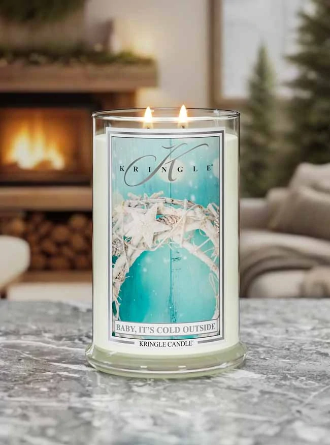 Kringle Candle, vonná svíčka Baby It's Cold Outside 624 g