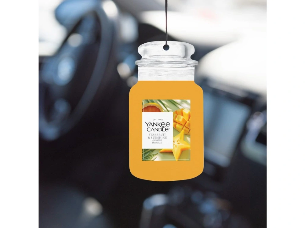 Yankee Candle, vůně do auta papírová visačka Starfruit & Sunshine