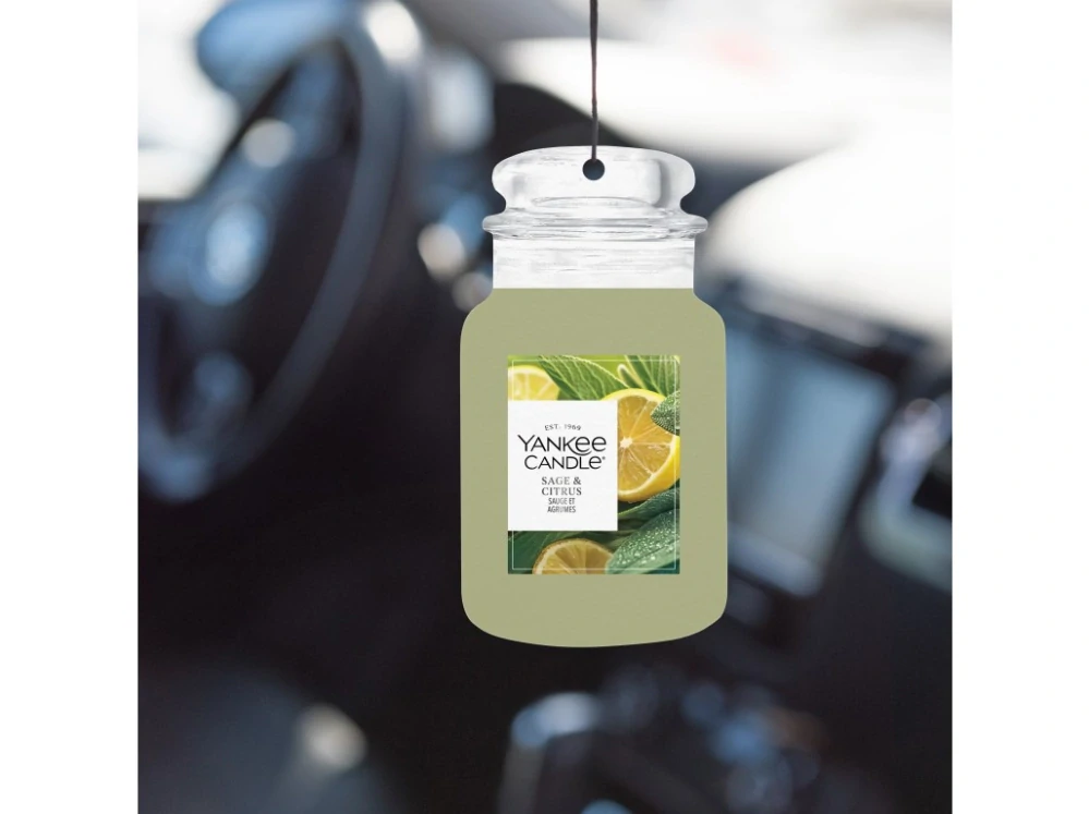 Yankee Candle, vůně do auta papírová visačka Sage & Citrus