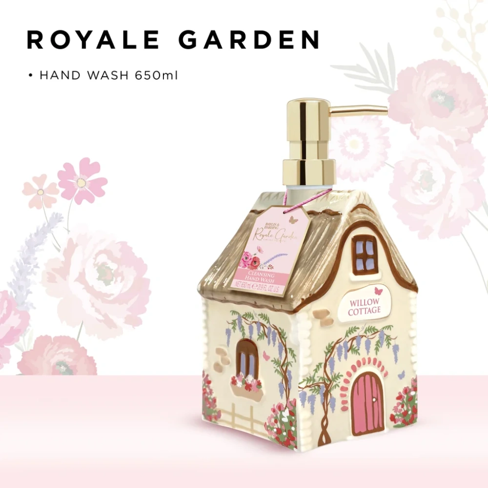 Baylis & Harding, ROYALE GARDEN - mýdlo v keramickém domečku 650 ml