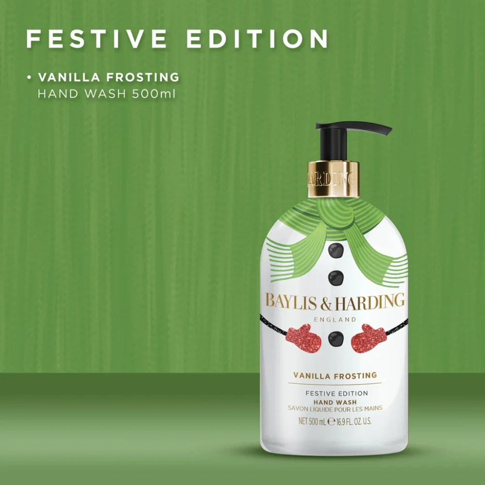 Baylis & Harding, FESTIVE FRIENDS - vánoční mýdlo Sněhulák 500 ml