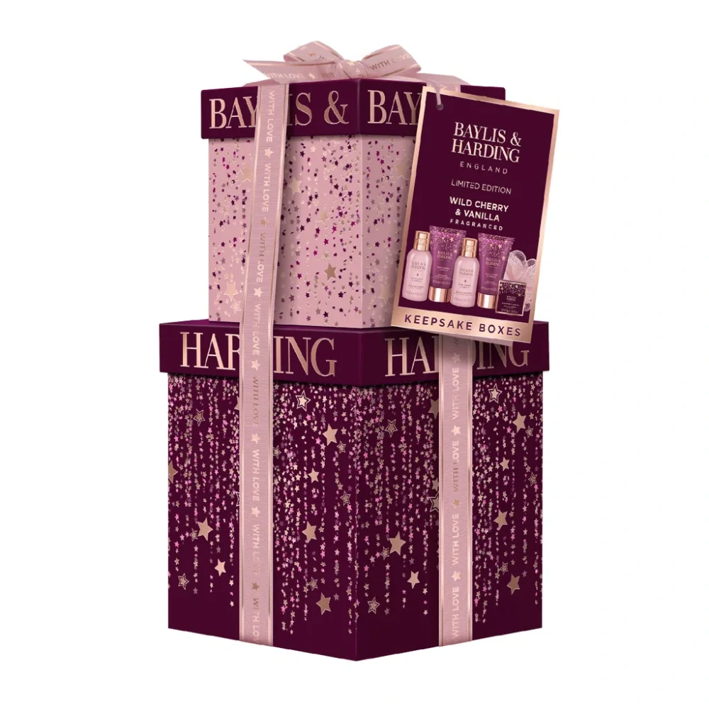 Baylis & Harding, WILD CHERRY & VANILLA - sada s péčí o tělo, 6 ks