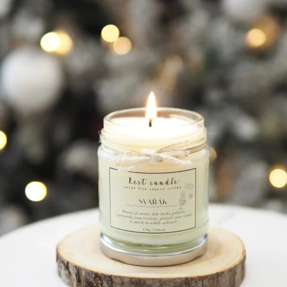 Rest Candle - sojová vonná svíčka Svařák 170 g