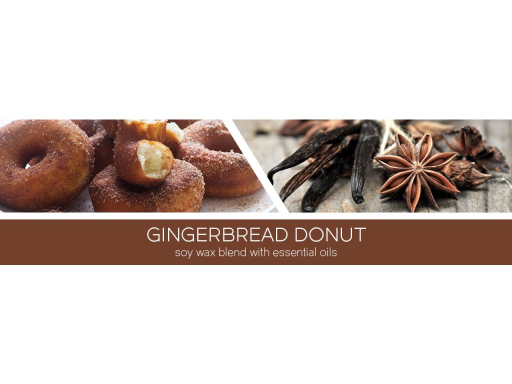 Goose Creek Candle - vonná svíčka Gingerbread Donut 411 g