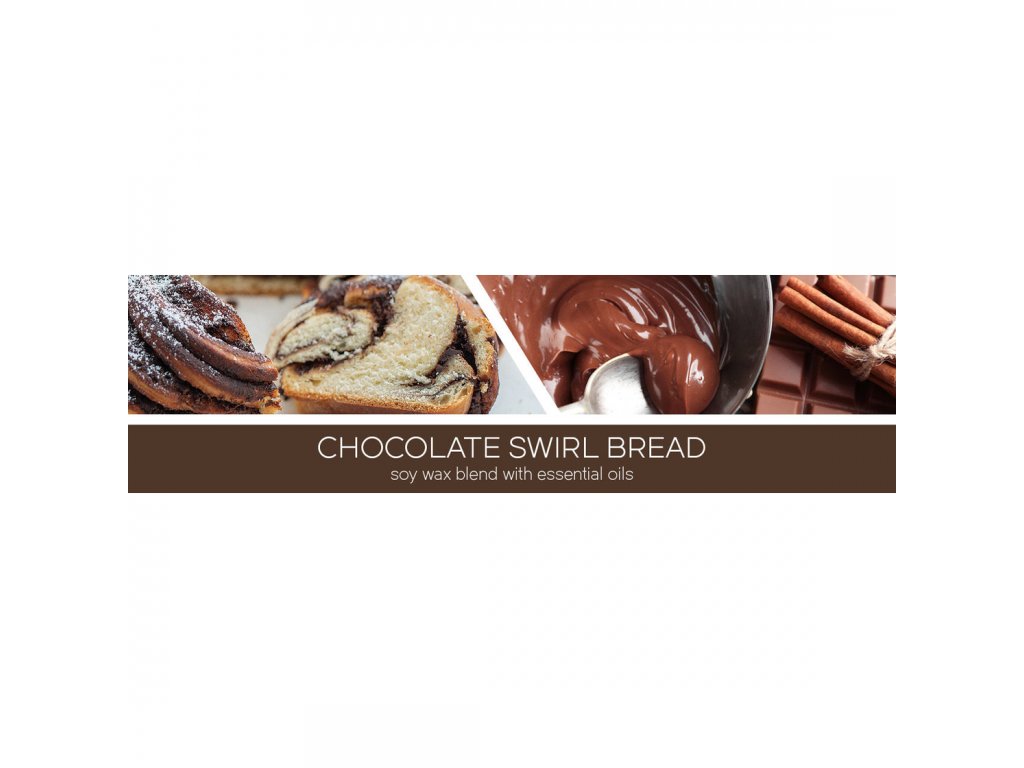 Goose Creek Candle - vonná svíčka Chocolate Swirl Bread 411 g