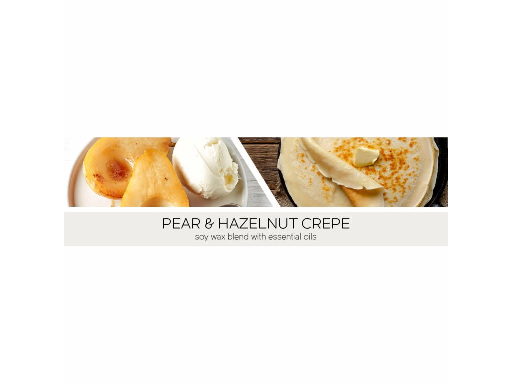 Goose Creek Candle - vonná svíčka Pear & Hazelnut Crepe 411 g