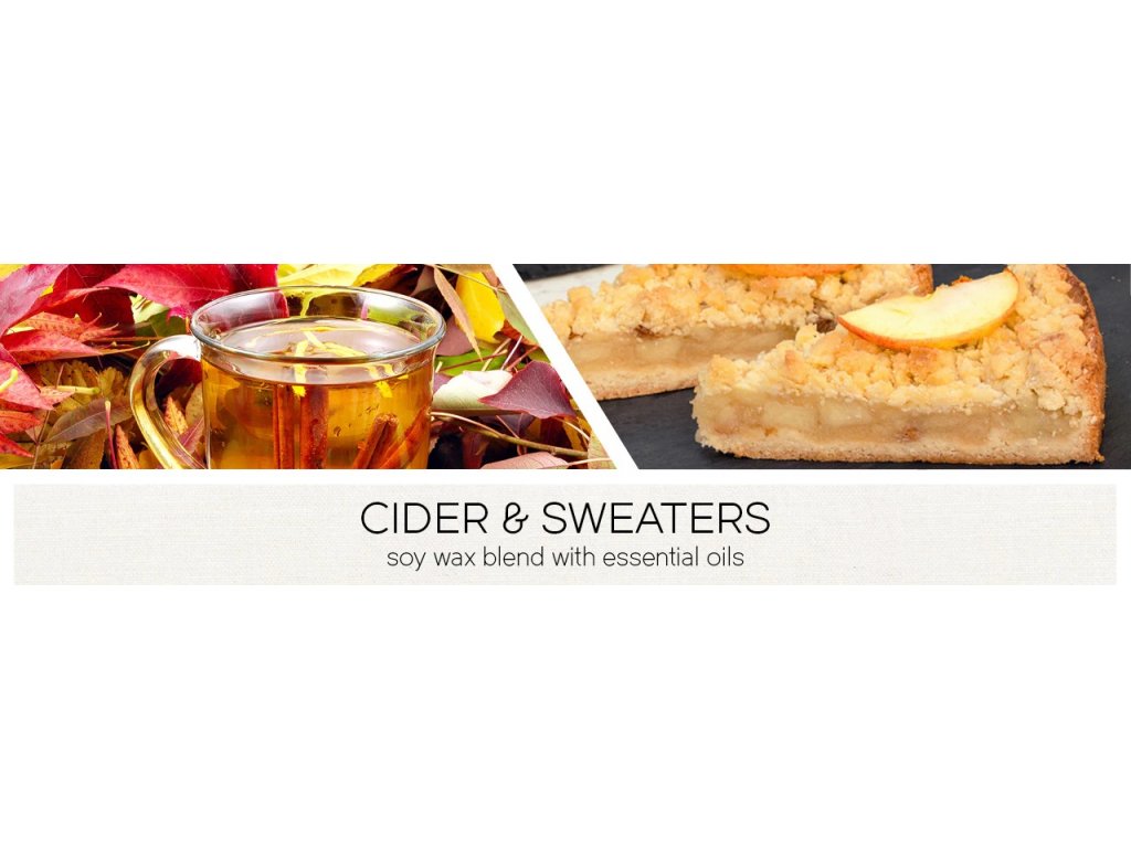Goose Creek Candle - vonná svíčka Cider & Sweaters 411 g