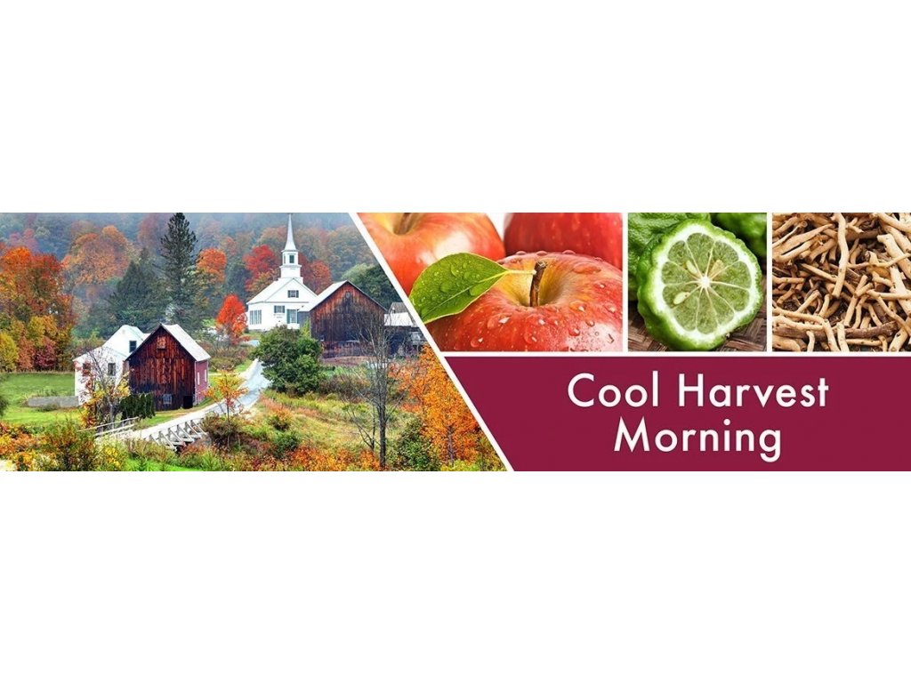 Goose Creek Candle - vonná svíčka Cool Harvest Morning 411 g