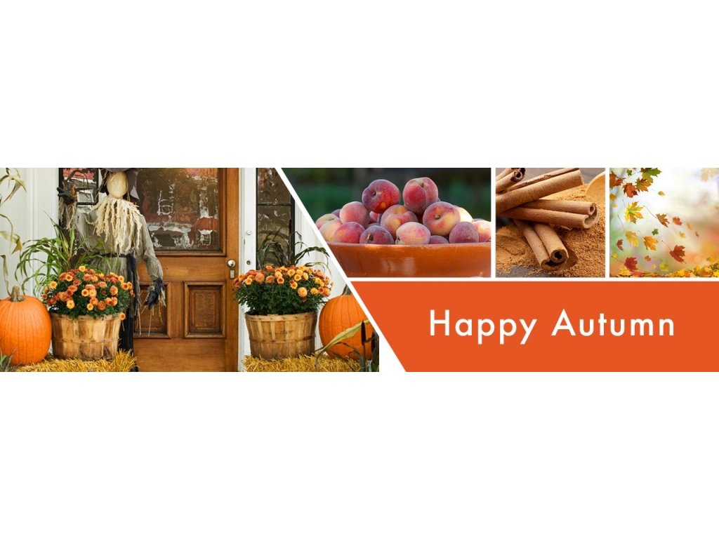 Goose Creek Candle - vonná svíčka Happy Autumn 411 g