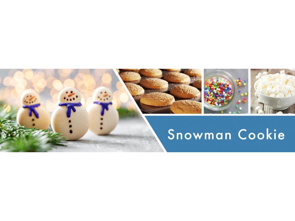 Goose Creek Candle - vonná svíčka Snowman Cookie 411 g