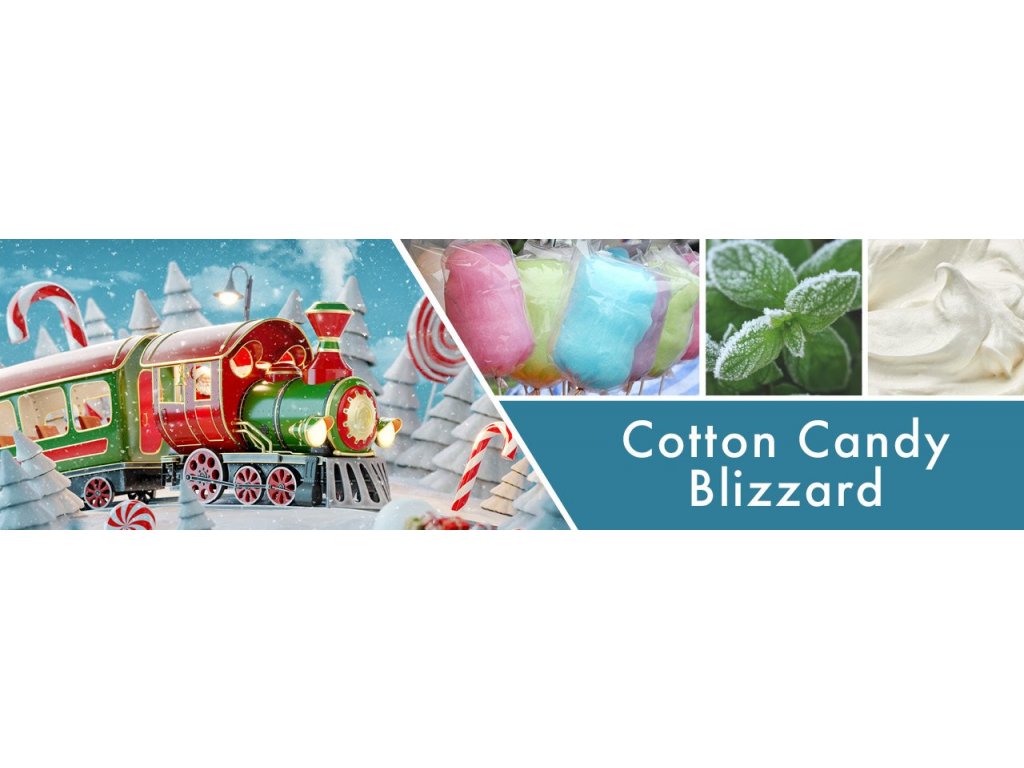 Goose Creek Candle - vonná svíčka Cotton Candy Blizzard 411 g