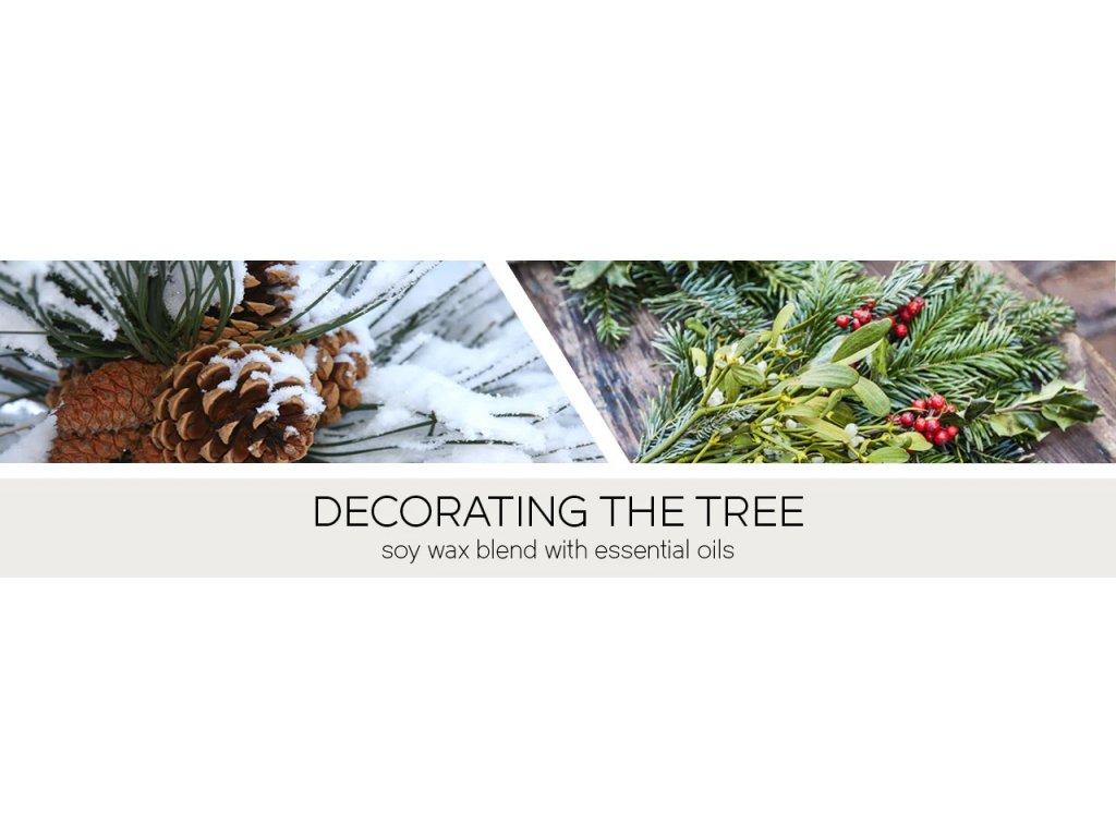 Goose Creek Candle - vonná svíčka Decorating the Tree 411 g