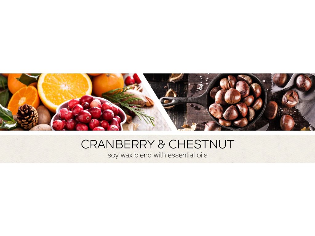 Goose Creek Candle - vonná svíčka Cranberry & Chesnut 411 g