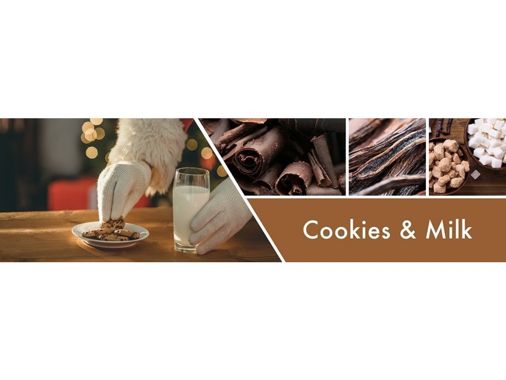 Goose Creek Candle - vonná svíčka Cookies & Milk 411 g