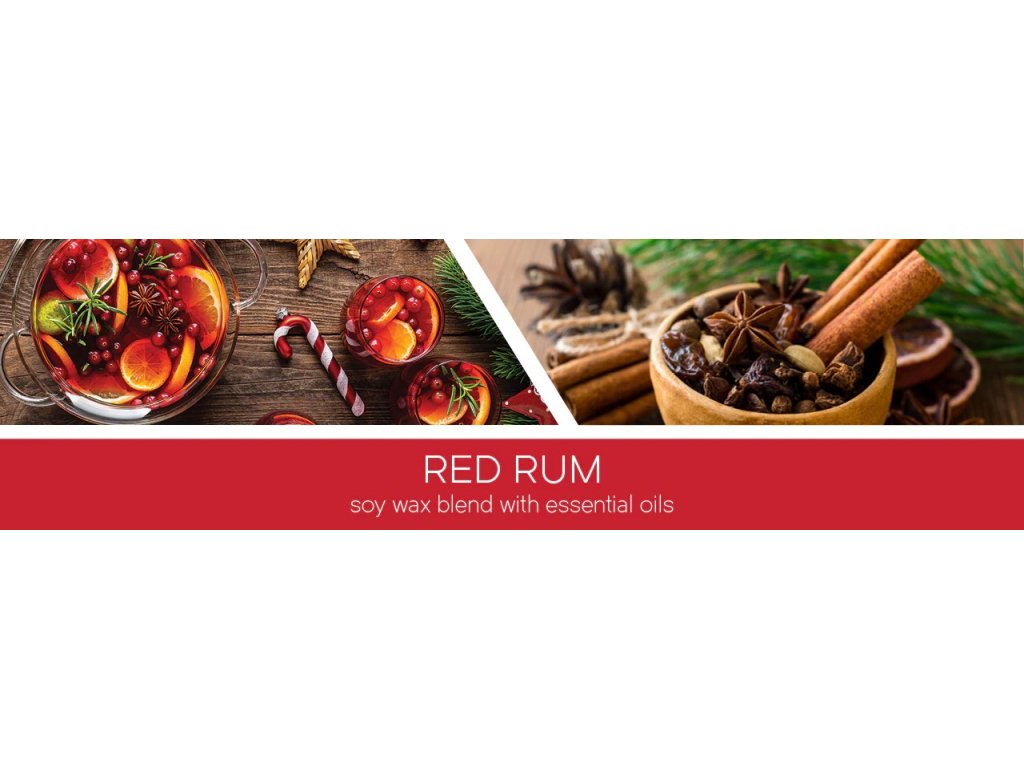 Goose Creek Candle - vonná svíčka Red Rum 411 g