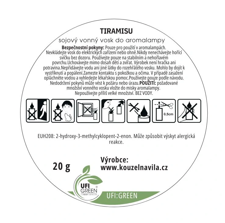 Kouzelná Víla - sojový vosk Tiramisu 20 g