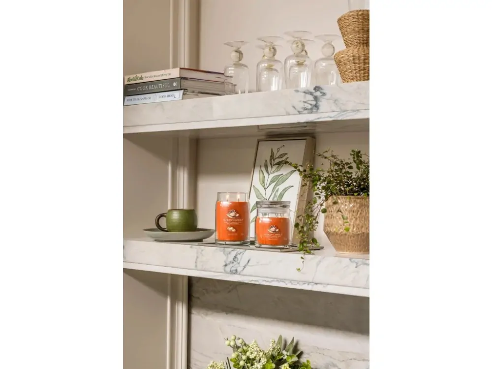 Yankee candle, vonná svíčka Signature Pumpkin Cinnamon Swirl (Dýňový skořicový šnek) 567 g
