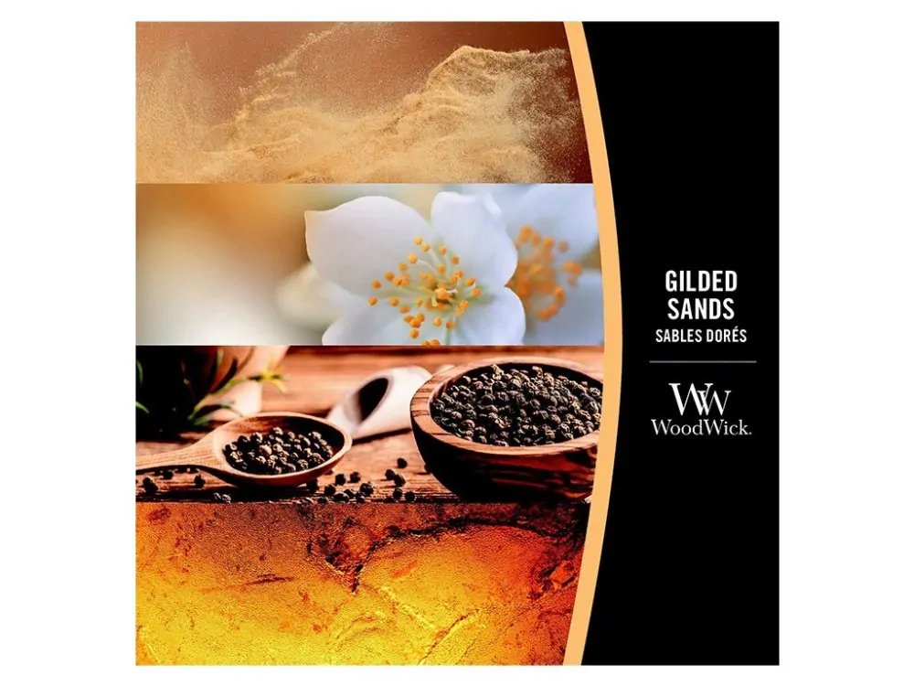 WoodWick svíčka loď Gilded Sands (Zlatavé písky) 453 g