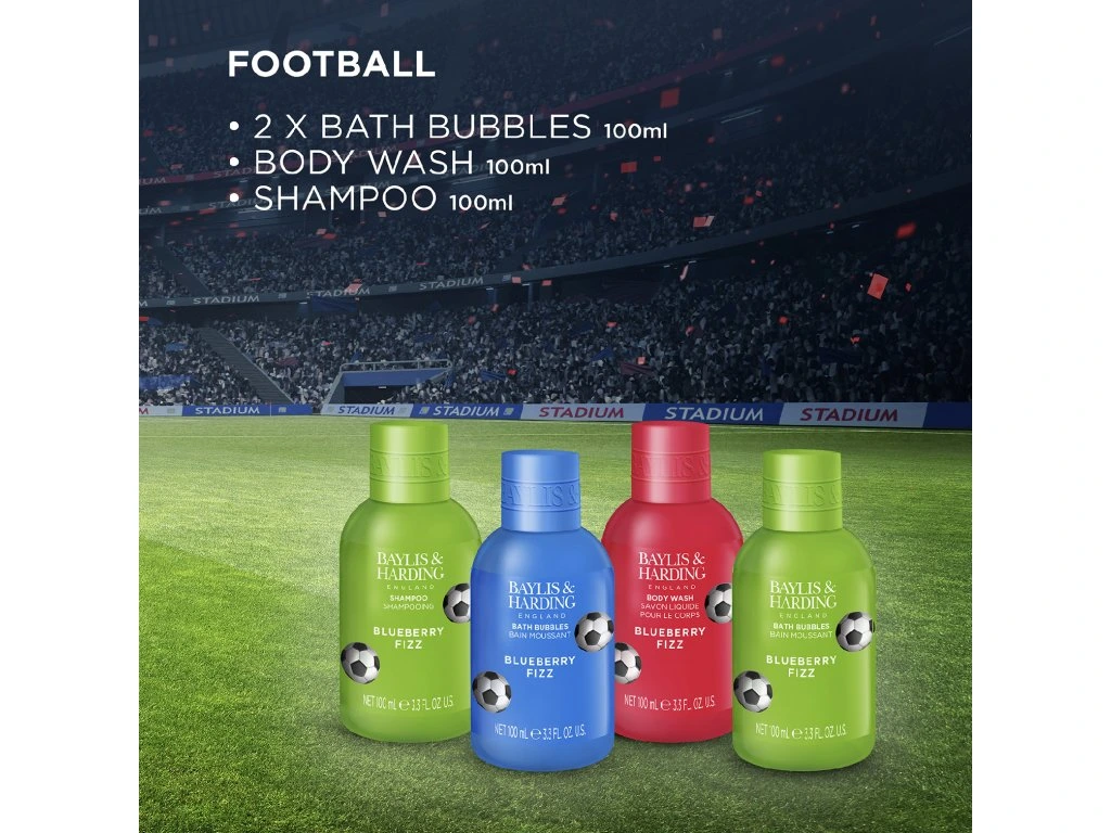 Baylis & Harding, FOOTBALL - dětská sada s péčí o tělo a vlasy, 4 ks