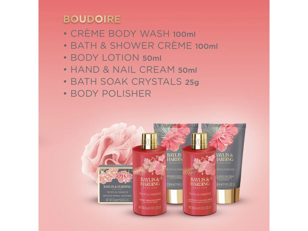 Baylis & Harding, TROPICAL PARADISE - dámská sada péče o tělo 5 ks