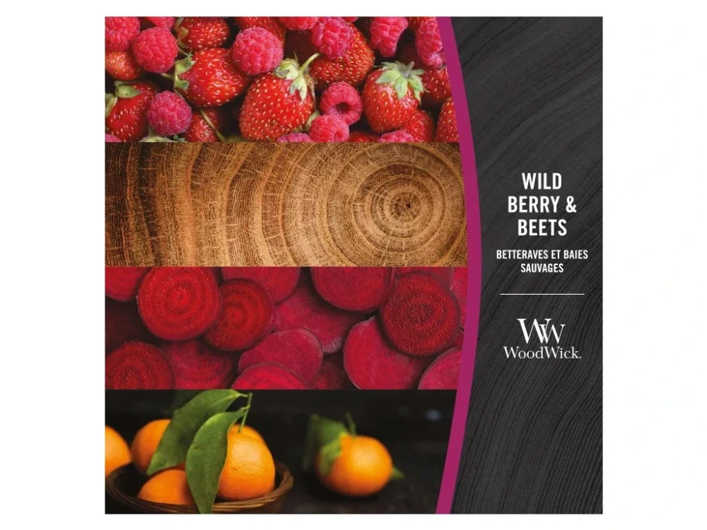 WoodWick svíčka loď Wild Berry & Beets (Lesní ovoce a řepa) 453 g