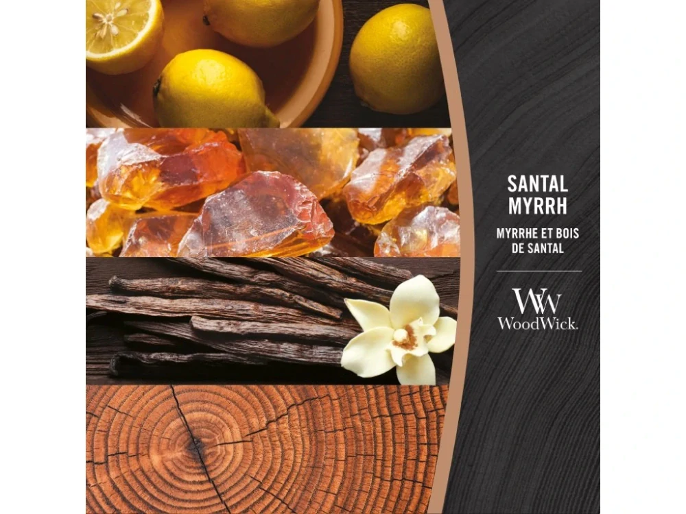 WoodWick svíčka loď Santal & Myrrh (Santalové dřevo a myrha) 453 g