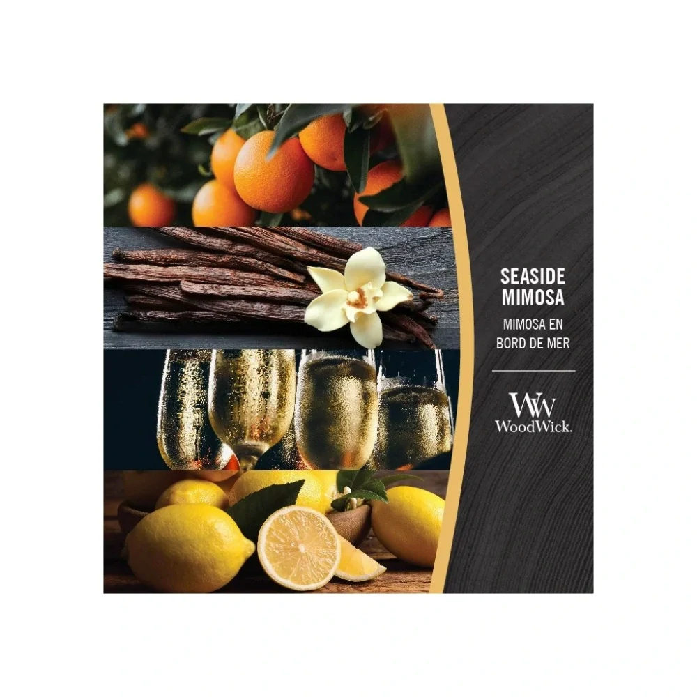 WoodWick svíčka loď Seaside Mimosa (Přímořská mimóza) 453 g