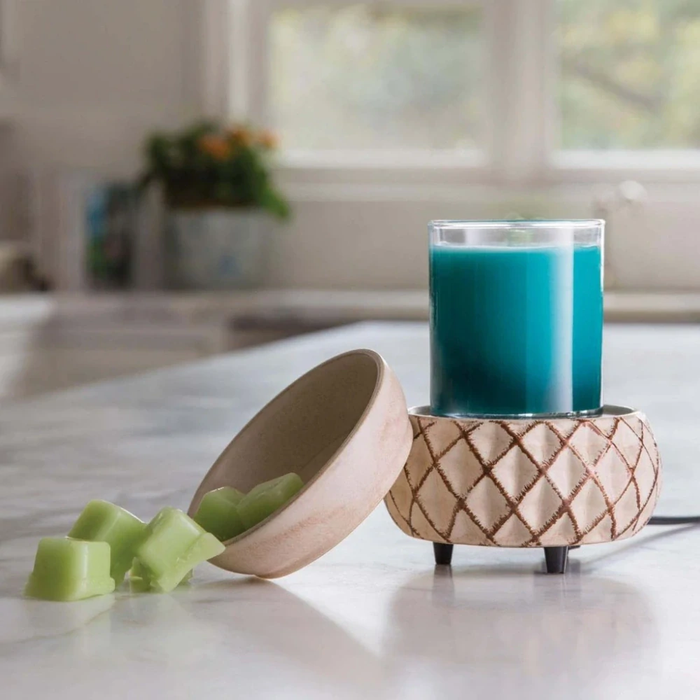 Candle Warmers elektrická aromalampa a ohřívač svíček 2v1 Lattice