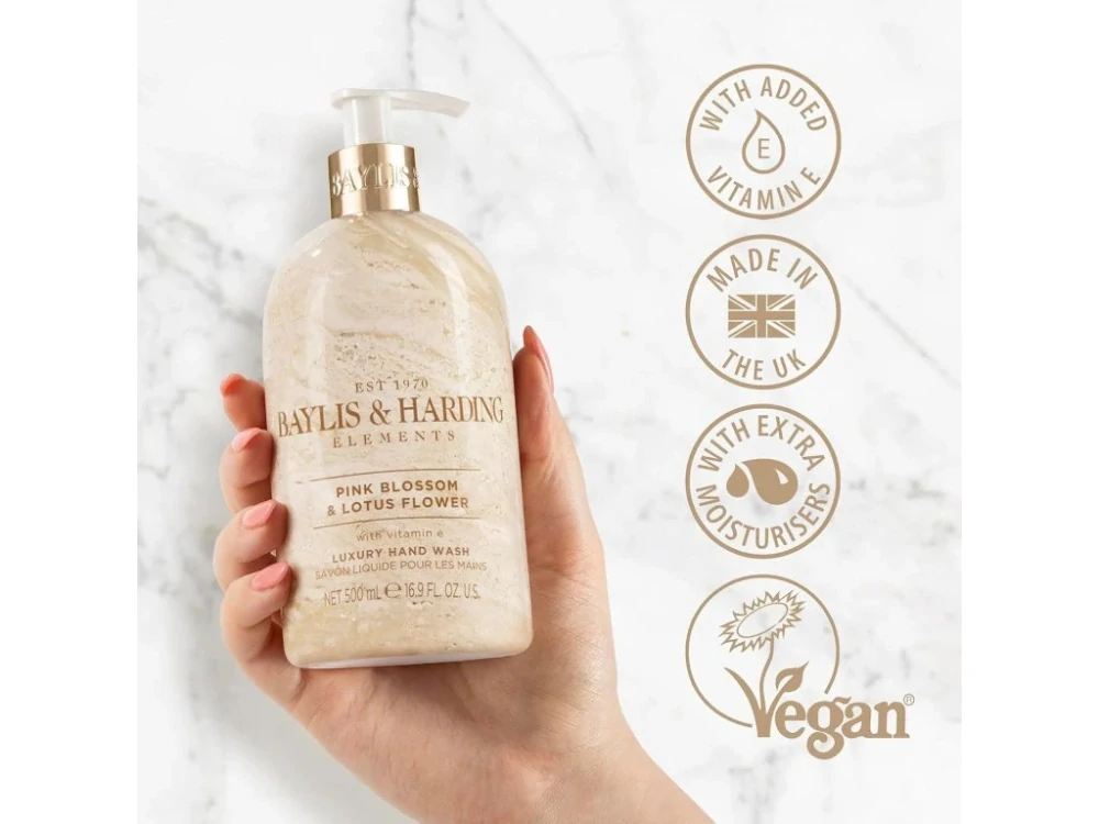 Baylis & Harding Růžový květ & Lotos Tekuté mýdlo na ruce, 500 ml