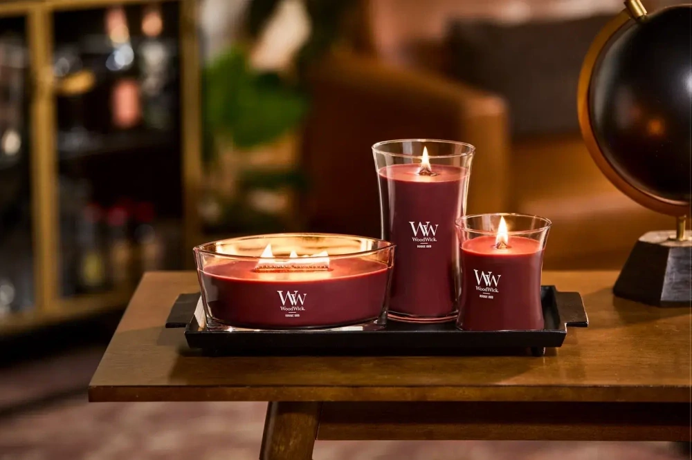 Woodwick vonná svíčka Rouge Oud 609 g