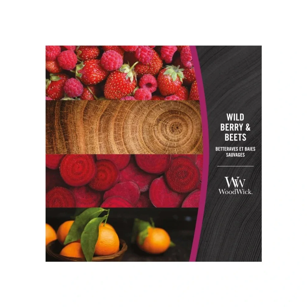 Woodwick vonná svíčka Wild Berry & Beets (Lesní ovoce a řepa) 609 g