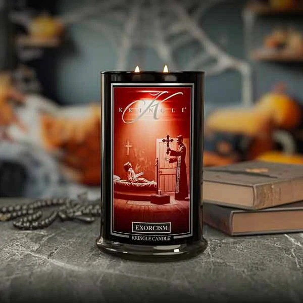 Kringle Candle, vonná svíčka Halloween Exorcism 624 g