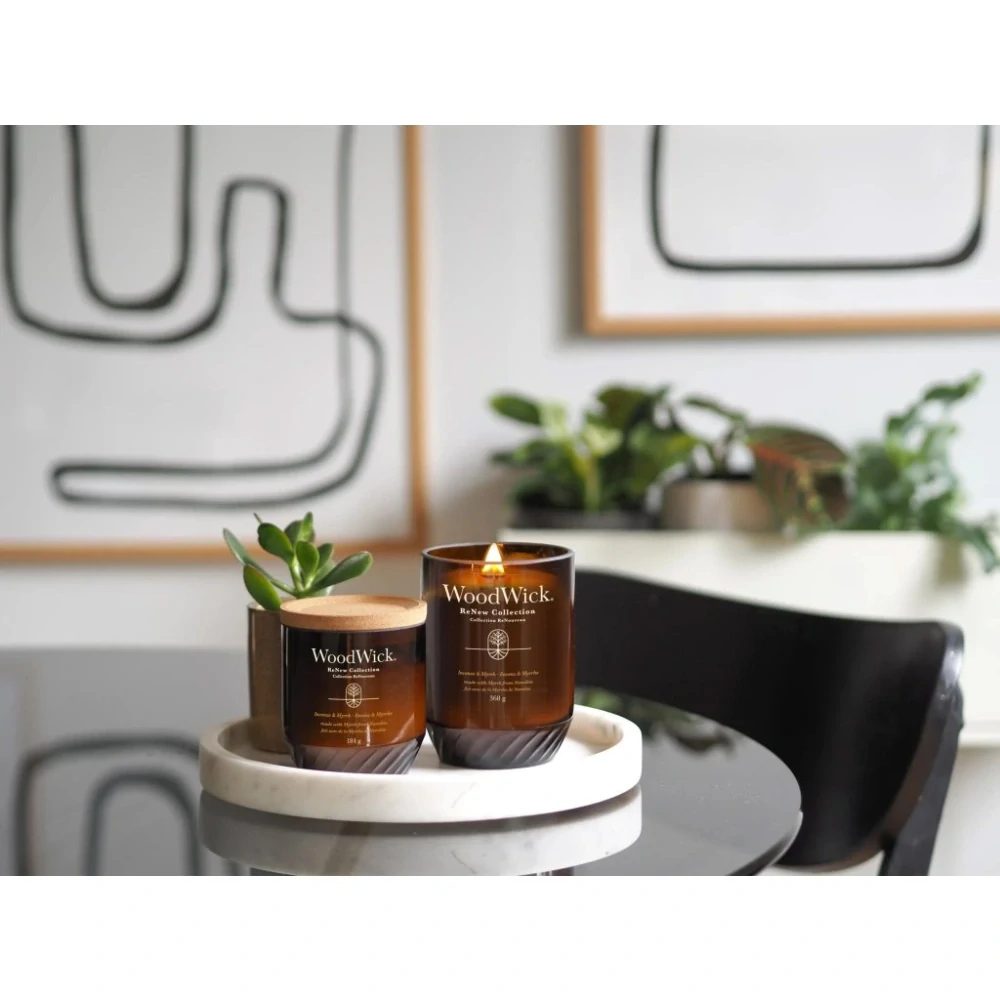 WoodWick, ReNew svíčka Incense & Myrrh (Kadidlo a myrha) 368 g