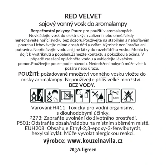 Kouzelná Víla - sojový vosk Red velvet pralinka 20 g