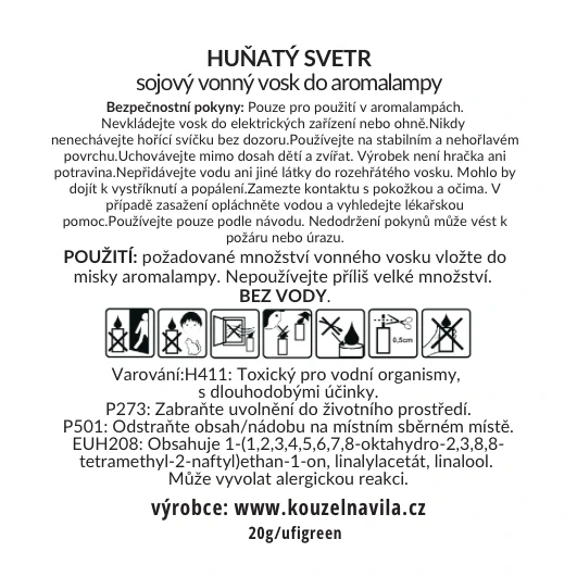 Kouzelná Víla - sojový vosk Huňatý svetr 20 g
