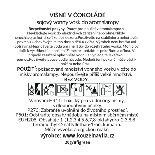 Kouzelná Víla - sojový vosk Višně v čokoládě 20 g