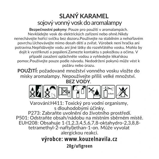 Kouzelná Víla - sojový vosk Slaný karamel 20 g
