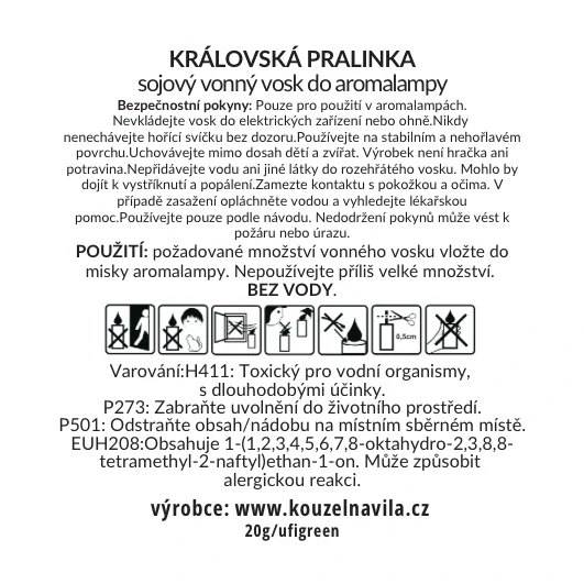 Kouzelná Víla - sojový vosk Královská pralinka 20 g