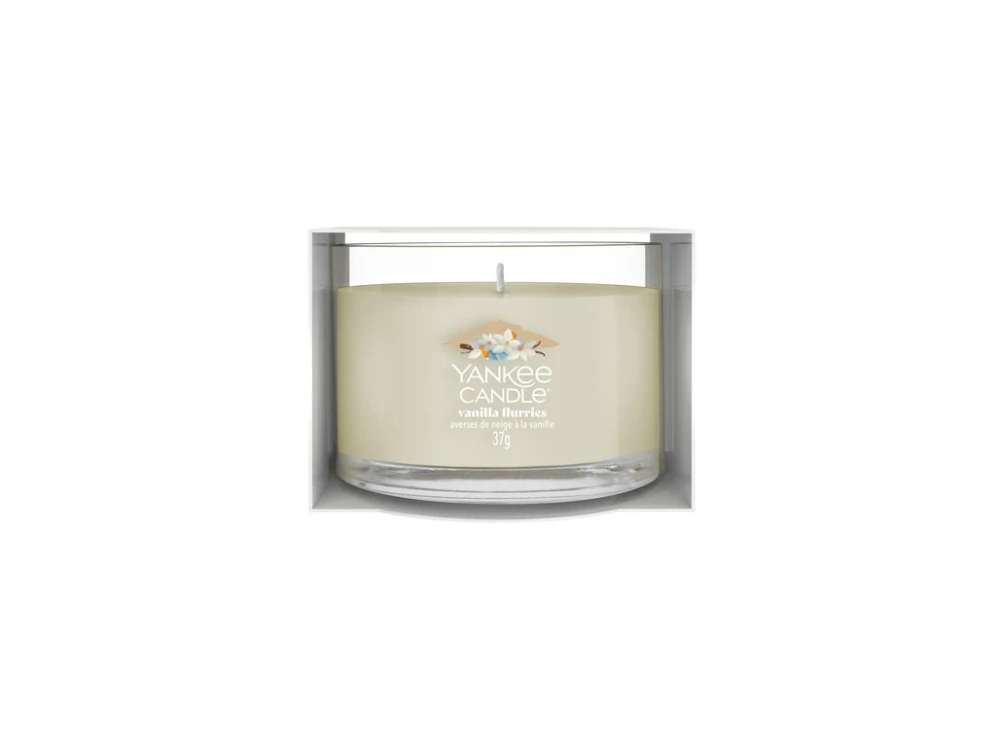 Yankee Candle votivní svíčka ve skle Vanilla Flurries 37 g