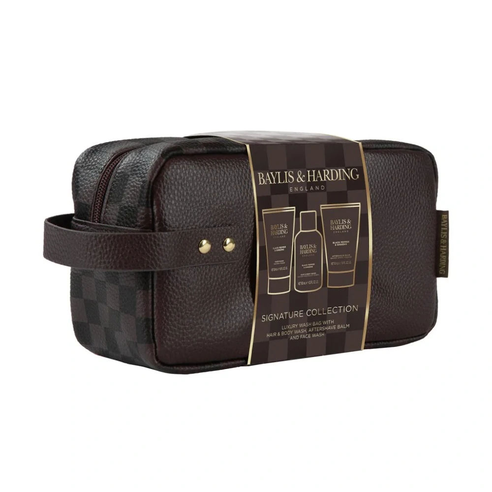 Baylis & Harding, Black Pepper & Ginseng - sada s péčí o tělo, vlasy a pleť, 3 ks