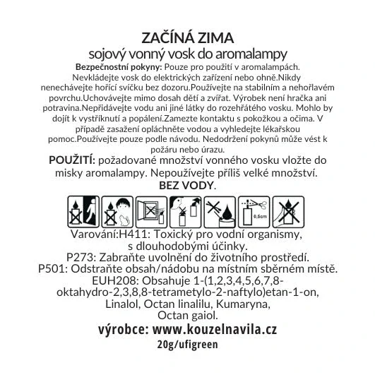 Kouzelná Víla - sojový vosk Začíná zima 20 g