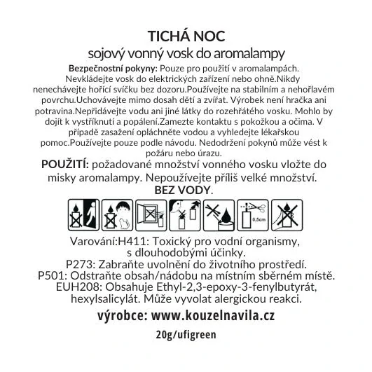 Kouzelná Víla - sojový vosk Tichá noc 20 g