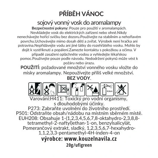 Kouzelná Víla - sojový vosk Příběh vánoc 20 g