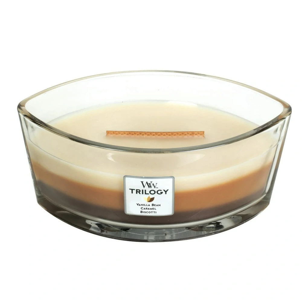WoodWick svíčka loď Trilogy Café Sweets 453 g