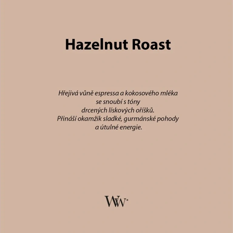 WoodWick vonná svíčka velká váza Hazelnut Roast 609 g