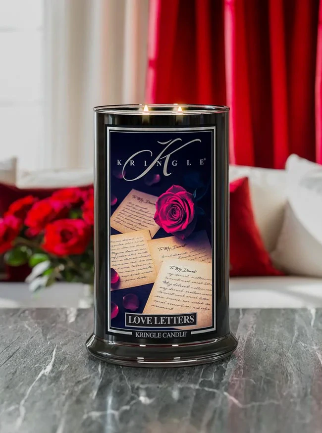 Kringle Candle, vonná svíčka Reserve Love Letters 624 g