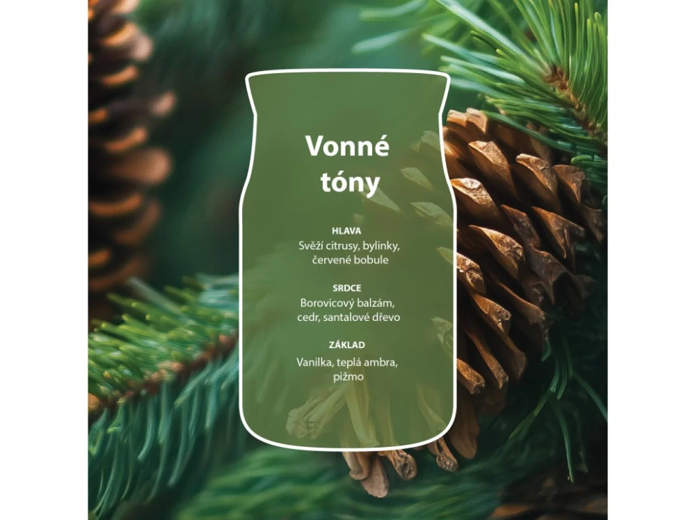 Yankee Candle Signature velká vonná svíčka Balsam Cedar Fireside 567 g