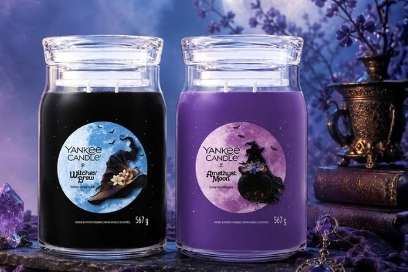 Yankee Candle Signature velká vonná svíčka Amethyst Moon 567 g